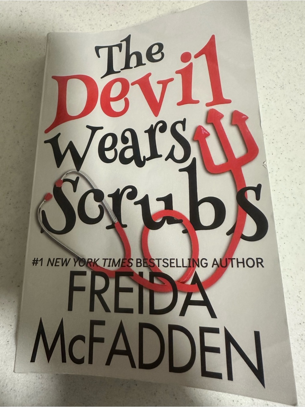 The Devil Wears Scrubs Paperback - White & Red
